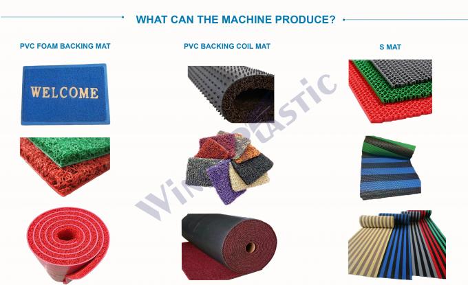 PVC-Doppelfarbige Spulenmattenmachmaschine Modell Nr. SJ100/30 10-19 mm Dicke 0