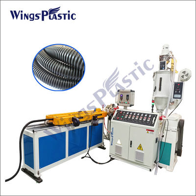 Stabile HDPE Rohr-Extruder-Maschinen-einzelne Hochgeschwindigkeitswand-gewölbter Rohr-Extruder