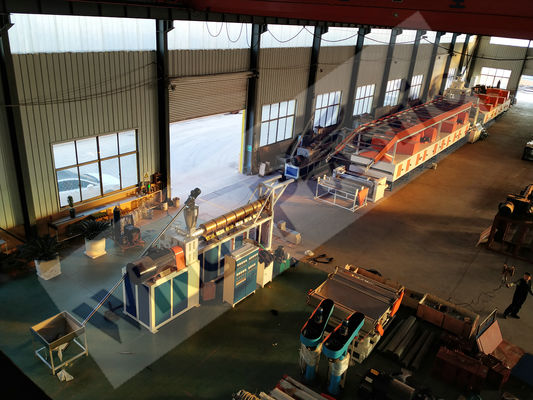 420kw Hauptmotorleistung PVC-Pulver-PVC-Spule-Loop-Mat-Extrudermaschine