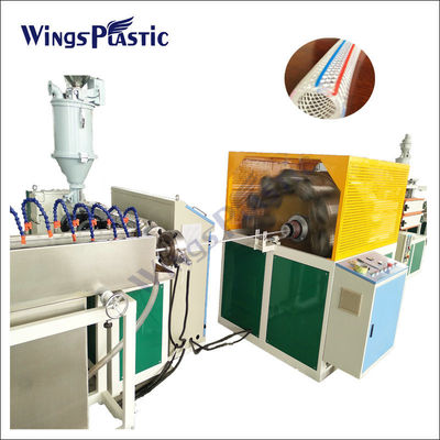 PVC-faserverstärkte Schlauch Extrusionslinie Kunststoff / PVC Garten Schlauch Rohrherstellung Maschine