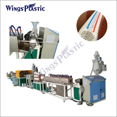PVC-faserverstärkte Schlauch Extrusionslinie Kunststoff / PVC Garten Schlauch Rohrherstellung Maschine