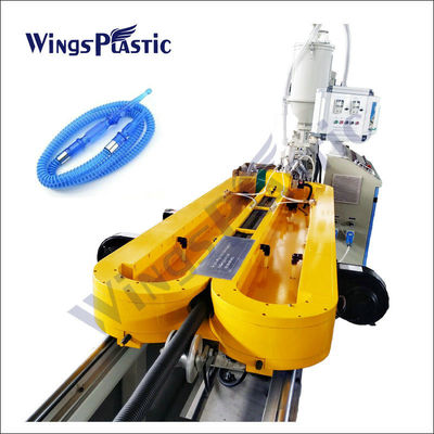 Pp.-PET einzelne Wand runzelte den Plastik-Shisha-Huka-Schlauch-Extruder, der Maschine herstellt