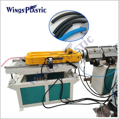 Pp.-PET PVC-Leitungsrohr-Produktionsmaschine, die gewölbte Rohr-Extruder-Maschine verdrahtet