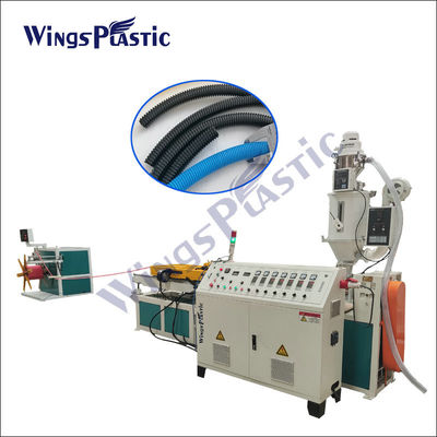 Pp.-PET PVC-Leitungsrohr-Produktionsmaschine, die gewölbte Rohr-Extruder-Maschine verdrahtet