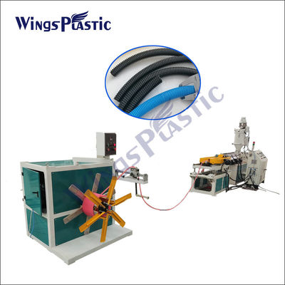 HDPE 40kg/H Rohr-Extruder-Maschine pp. Wand-Verdrahtungs-Rohr PVCs einzelnes, das Maschine herstellt
