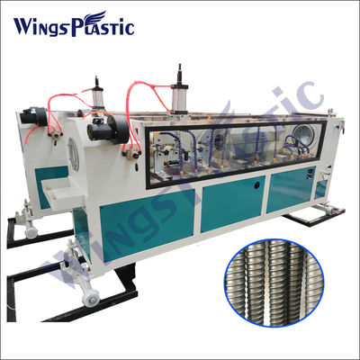 PET-HDPE gewölbte Rohr-Extruder-Maschinen-elektrische Rohr-Produktionsmaschine