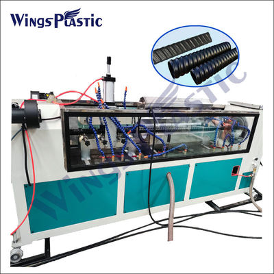 PET-HDPE gewölbte Rohr-Extruder-Maschinen-elektrische Rohr-Produktionsmaschine