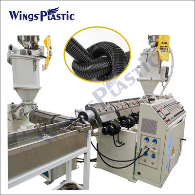 PLC 220V/380V steuerte Kunststoffrohr-Extruder-Maschine mit der Luft-/Wasserkühlung