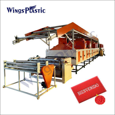 PVC-Spulen-Boden-Mat Car Carpet-Fußmatte, welche Maschinen-PVC die Plastikspulenschleifenmatte herstellt Maschine herstellt
