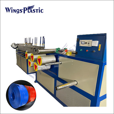 PVC legen extruder-Maschinenfertigungsstraße des flachen Schlauches Plastik