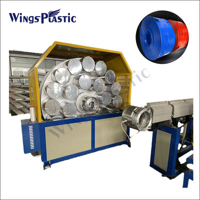 PVC legen extruder-Maschinenfertigungsstraße des flachen Schlauches Plastik
