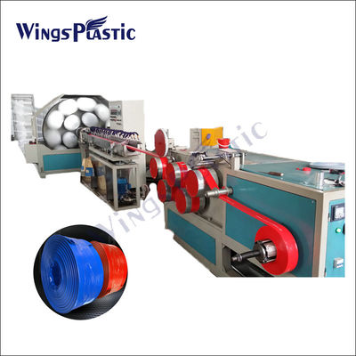 PVC legen extruder-Maschinenfertigungsstraße des flachen Schlauches Plastik