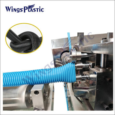 EVA Corrugated Vacuum Cleaner Hose-Rohr-Fertigungsstraße-Verdrängungs-Maschine