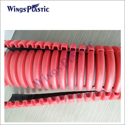 Hochgeschwindigkeit Niedrigpreis-Plastik-HDPE-Doppelwand-Gewürbelte DWC-Rohrmachmaschine