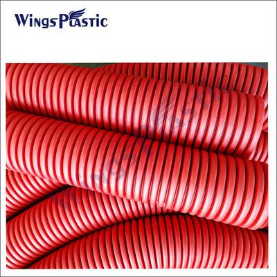 HDPE-Produktionslinie für doppelte Wandgewölbte Rohre