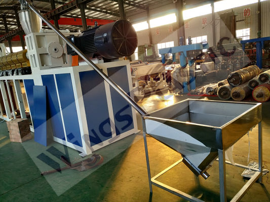 PVC-Doppelfarbige Spulenmattenmachmaschine Modell Nr. SJ100/30 10-19 mm Dicke