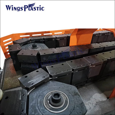 Hochgeschwindigkeits-HDPE-Doppelwand-Wallrohr-Produktionslinie Kunststoff-Extruder-DWC-Rohrhersteller