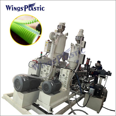 HDPE-PVC-Doppelwandgewölbte Kunststoffrohr-Extrusionsmaschine