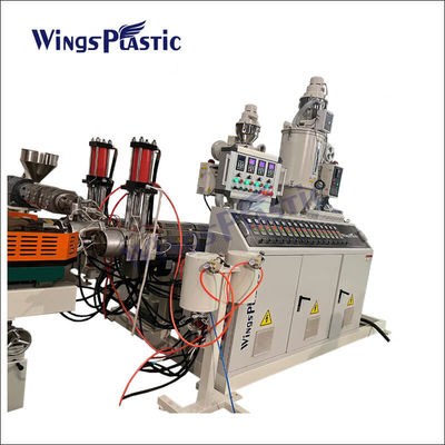 Hochgeschwindigkeits-HDPE-Doppelwand-Wallrohr-Produktionslinie Kunststoff-Extruder-DWC-Rohrhersteller