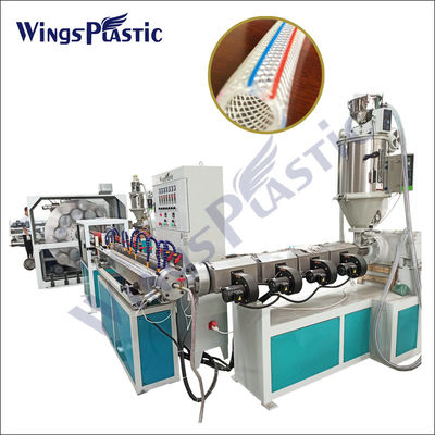 PVC-Gartenschlauchmaschine Preis Faser geflochtener Gartenschlauch Extrusionslinie Flexible Rohrmachmaschine