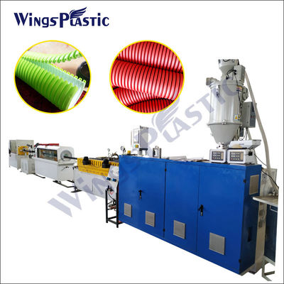 HDPE PP Polyethylen Doppelwandgewölbt (DWC) Drainage-Rohr Extrusion Produktionslinie Maschinen