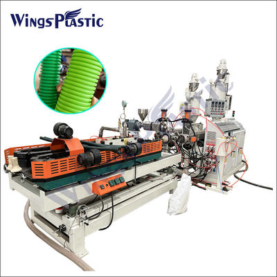 Hochgeschwindigkeits-HDPE-Doppelwand-Wallrohr-Produktionslinie Kunststoff-Extruder-DWC-Rohrhersteller