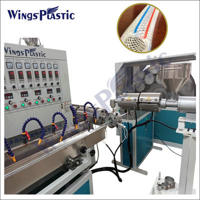 380V / 50HZ Plastik PVC Gartenfaser geflochten PVC Schlauch Rohr Extrusion Machinery Linien