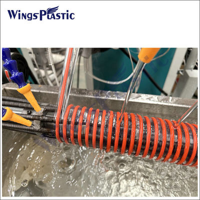PVC-Spiralverstärkte Saugschlauchröhre Herstellungsprozess Extrusionsmaschine