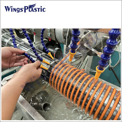 PVC-Spiralverstärkte Saugschlauchröhre Herstellungsprozess Extrusionsmaschine