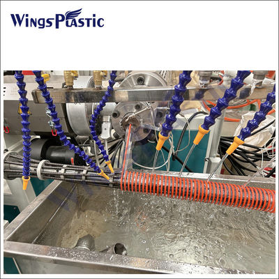 PVC-Spiralverstärkte Saugschlauchröhre Herstellungsprozess Extrusionsmaschine