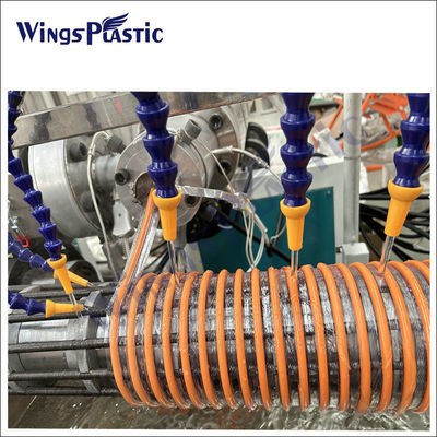 PVC-Saugschlauch-Herstellungsmaschine Anlage Spiral-PVC-Saugschlauch-Rohr-Extrusionsmaschine